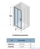 Novellini Kali AH kabina prostokątna 120x80 profile chrom KALIAH116L-1B/KALIAH76L-1B